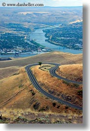 america, around, idaho, landscapes, north america, roads, trees, united states, vertical, winding, photograph