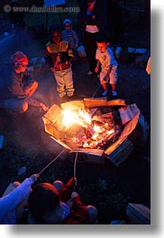 activities, america, boys, campfire, childrens, fire, idaho, marshmellows, north america, people, red horse mountain ranch, roasting, united states, vertical, photograph