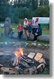 activities, america, around, campfile, campfire, fire, idaho, north america, people, red horse mountain ranch, united states, vertical, photograph