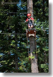 activities, america, boys, childrens, clothes, from, hats, helmets, idaho, jumping, north america, people, red horse mountain ranch, tree climb, trees, united states, vertical, photograph