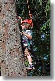 activities, america, boys, childrens, climbing, clothes, hats, helmets, idaho, jacks, north america, people, red horse mountain ranch, tree climb, trees, united states, vertical, photograph