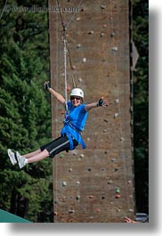 activities, america, clothes, from, hats, helmets, idaho, nature, north america, plants, red horse mountain ranch, swinging, trees, united states, vertical, womens, zip line, zipline, photograph