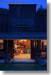 america, dusk, idaho, north america, red horse mountain ranch, saloon, united states, vertical, photograph