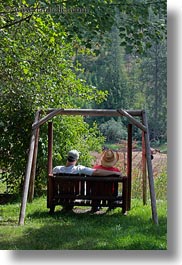 america, couples, idaho, north america, people, red horse mountain ranch, swings, united states, vertical, photograph