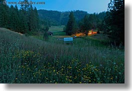 america, dusk, flowers, horizontal, idaho, long exposure, north america, red horse mountain ranch, scenics, united states, photograph