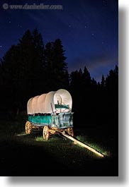 america, dusk, idaho, illuminated, long exposure, north america, red horse mountain ranch, scenics, stage coach, united states, vertical, photograph