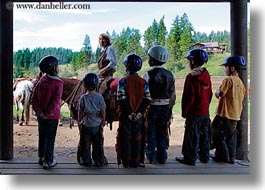 america, childrens, horizontal, idaho, north america, red horse mountain ranch, stables, united states, photograph
