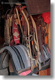 america, idaho, north america, red horse mountain ranch, saddles, stables, united states, vertical, photograph