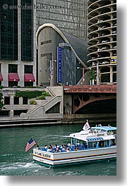 america, blues, boats, buildings, chicago, houses, illinois, north america, united states, vertical, photograph
