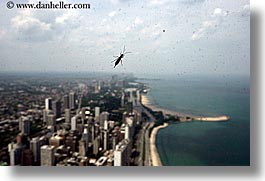 america, bug, chicago, cityscapes, clouds, horizontal, illinois, insects, north america, united states, windows, photograph