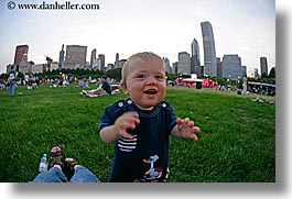 america, babies, background, boys, chicago, fisheye lens, grass, hellers, horizontal, illinois, jacks, north america, people, united states, photograph