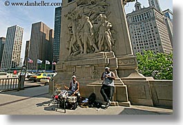 america, chicago, clarinet, drums, horizontal, illinois, men, music, north america, people, united states, photograph
