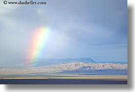 america, clouds, desert, great basin natl park, high desert, horizontal, nevada, north america, rainbow, sky, united states, western usa, photograph