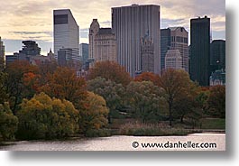 america, central park, cities, horizontal, new york, new york city, north america, trees, united states, water, photograph