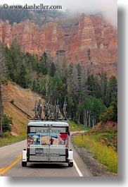 america, backroads, bryce canyon, landscapes, mountains, nature, north america, trailer, united states, utah, vertical, western usa, photograph