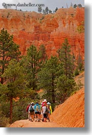 america, boys, bryce canyon, canyons, childrens, clothes, crowds, hats, hiking, jacks, north america, people, united states, utah, vertical, western usa, photograph