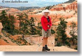 america, bryce canyon, clothes, hats, horizontal, julie, north america, people, united states, utah, western usa, womens, photograph