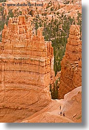 america, bryce canyon, canyons, hiking, north america, people, scenics, united states, utah, vertical, western usa, photograph