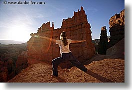 america, bryce canyon, horizontal, jills, morning, north america, united states, utah, western usa, womens, yoga, yoga positions, photograph