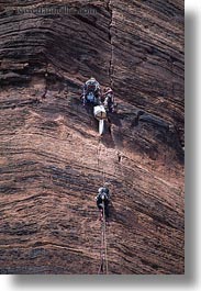 america, climbers, mountains, north america, united states, utah, vertical, western usa, zion, photograph