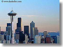 america, buildings, cityscapes, horizontal, north america, pacific northwest, seattle, space needle, structures, united states, washington, western usa, photograph