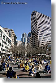 activities, america, buildings, cityscapes, crowds, days, falun, north america, pacific northwest, people, protesting, seattle, sitting, structures, united states, vertical, washington, western usa, womens, photograph