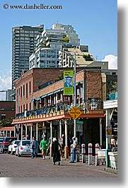 america, buildings, north america, pacific northwest, pike place, seattle, streets, united states, vertical, washington, western usa, photograph