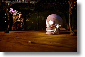 halloween, homes, horizontal, illuminated, long exposure, personal, skulls, photograph