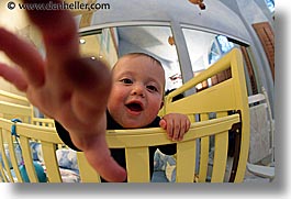 apr, babies, boys, crib, fisheye lens, horizontal, infant, jacks, reach, photograph