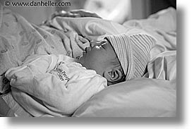 babies, birth, boys, horizontal, infant, jacks, sleeping, wrapped, photograph