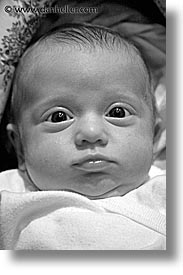 babies, black and white, boys, crosses, eyes, faces, infant, jacks, vertical, photograph