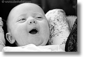 babies, black and white, boys, faces, horizontal, infant, jacks, smiles, photograph