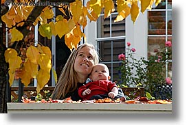 babies, boys, fall colors, fences, horizontal, infant, jack and jill, jacks, leafy, photograph
