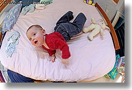 babies, beds, blonds, boys, fisheye, fisheye lens, horizontal, infant, jacks, jan feb, personal, photograph