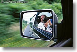 cars, horizontal, mirrors, personal, self-portrait, photograph