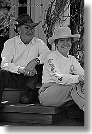 black and white, clothes, hats, larry, marlyn, mothers day, personal, vertical, photograph