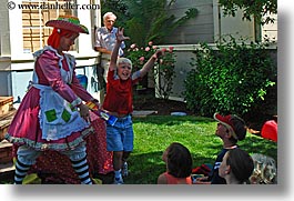 august, childrens, clown, horizontal, parties, personal, photograph