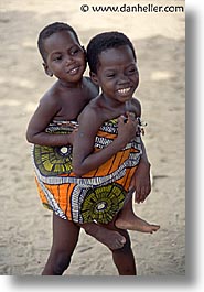 africa, benin, carries, kid, vertical, photograph
