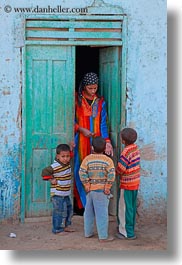 africa, al kab, childrens, doorways, egypt, vertical, villages, womens, photograph