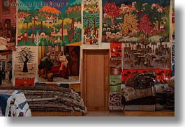 africa, cairo, carpet shop, colorful, egypt, horizontal, rugs, photograph