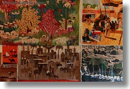 africa, cairo, carpet shop, colorful, egypt, horizontal, rugs, photograph