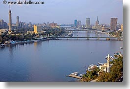 africa, bridge, cairo, cityscapes, egypt, horizontal, nature, nile, sky, photograph