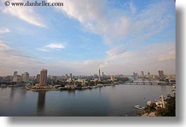 africa, bridge, cairo, cityscapes, clouds, egypt, horizontal, nature, nile, sky, photograph