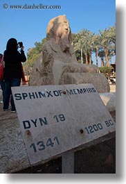 africa, architectural ruins, buildings, cairo, egypt, materials, memphis, rocks, sphinx, stones, structures, vertical, photograph
