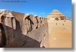 africa, cairo, cobras, egypt, horizontal, pyramids, step, photograph