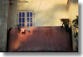 africa, cairo, egypt, horizontal, laundry, shady, windows, photograph