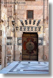 africa, cairo, doors, egypt, kalawoun mosque, mosques, ornate, vertical, photograph