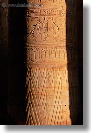 africa, bas reliefs, edfu, egypt, pillars, vertical, photograph