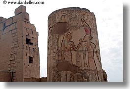 africa, columns, egypt, egyptian, horizontal, kom ombo temple, photograph