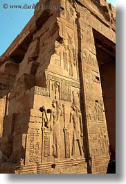 africa, egypt, egyptian, gods, kom ombo temple, vertical, photograph